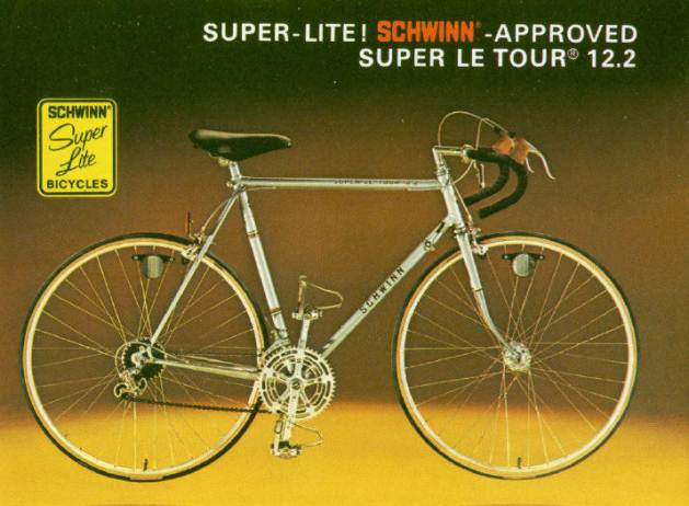 1977 schwinn  approved super le tour