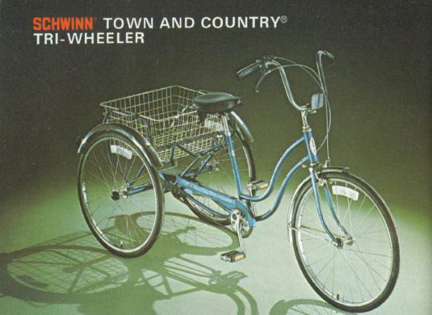 1977 schwinn town country tri wheeler