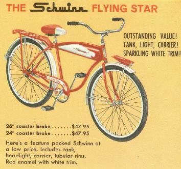 1961 Schwinn Flying Star for Boys