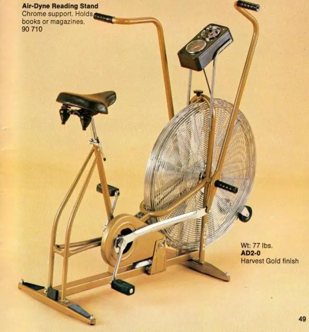 1980 schwinn air dyne ergometric exerciser