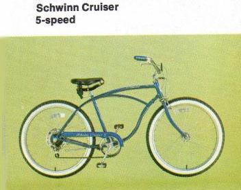 1980 schwinn deluxe cruiser 5 speed