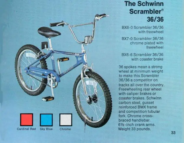 1980 schwinn scrambler 36-36