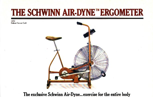 1982 schwinn air dyne ergometer