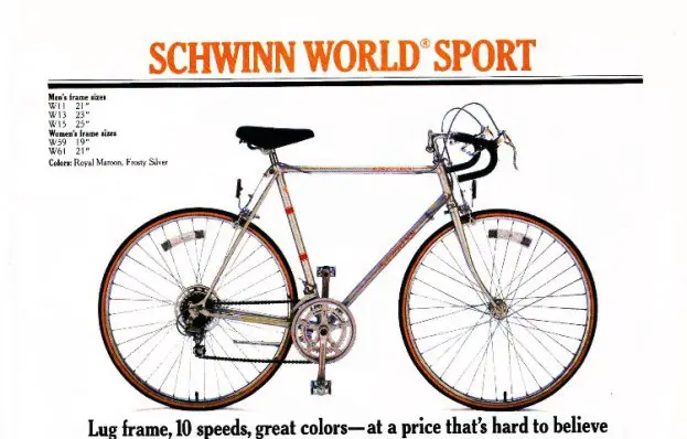 1982 schwinn world sport